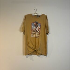 “Willie Nelson” Graphic Tan T-Shirt